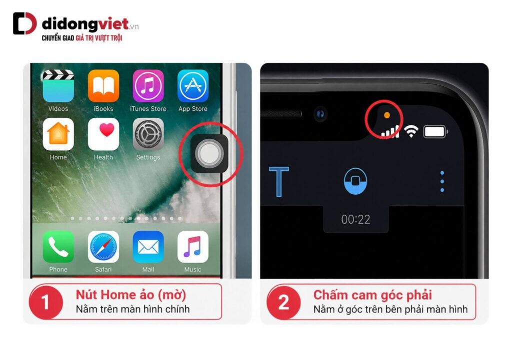 Cách nhận biết và xử lý các loại chấm tròn trên màn hình iPhone 7 cham tron tren man hinh iphone didongviet 1