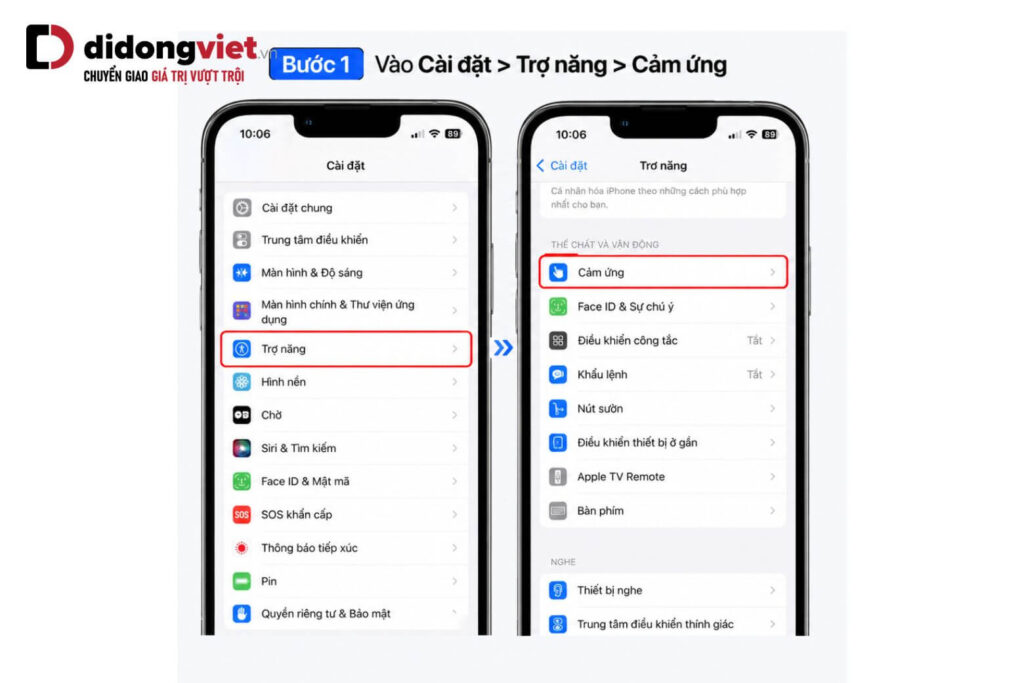Cách nhận biết và xử lý các loại chấm tròn trên màn hình iPhone 9 cham tron tren man hinh iphone didongviet 3
