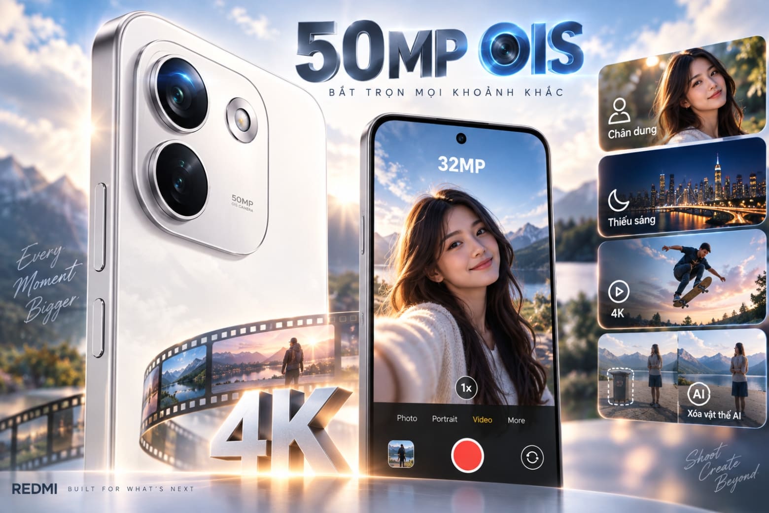 Có nên mua REDMI Note 17 Pro Max 5G? Ai nên mua? 16 Camera 50MP OIS hỗ trợ quay chụp linh hoạt và sáng tạo nội dung