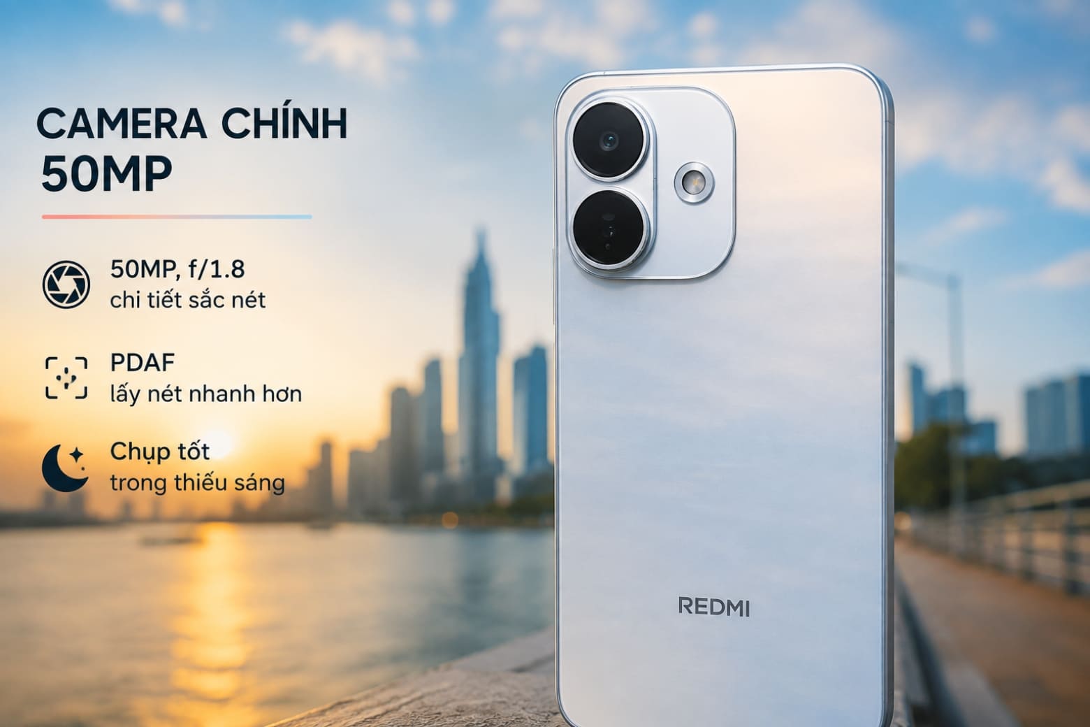 Đánh giá camera REDMI Note 17 Pro 5G: Camera 50MP có tốt? 6 Camera 50MP hứa hẹn mang đến những khung hình chi tiết trong nhiều điều kiện