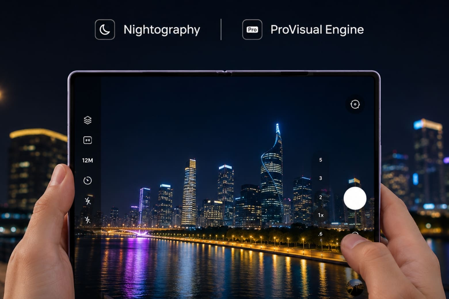 Đánh giá camera Samsung Z Fold8: Bộ đôi 50MP quay 8K có tốt? 9 Nightography kết hợp ProVisual Engine giúp cải thiện chi tiết và giảm nhiễu khi thiếu sáng