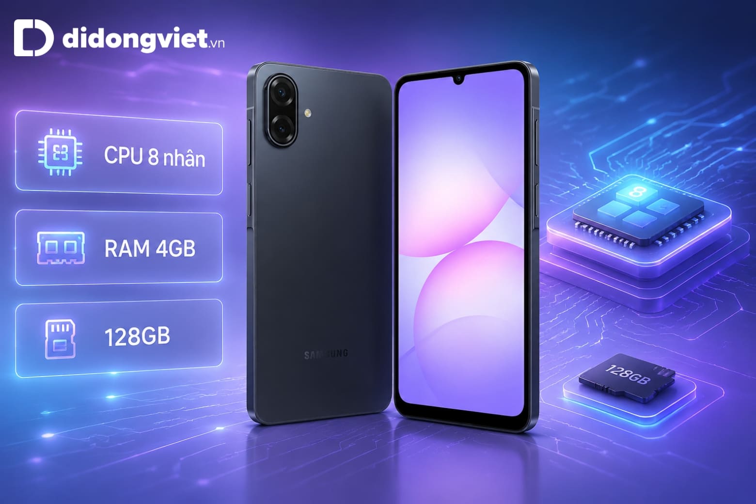 Đánh giá hiệu năng Samsung Galaxy A07 5G: Có đủ mạnh để sử dụng lâu dài? 7 Bộ xử lý 6nm cùng 128GB dung lượng mang đến trải nghiệm cơ bản ổn định