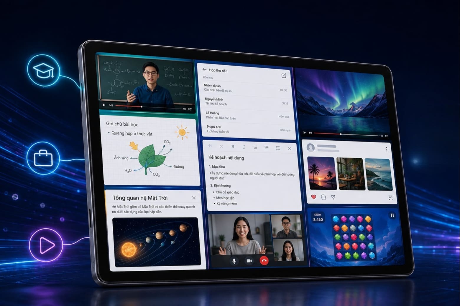 Đánh giá hiệu năng Samsung Tab A11 Plus: Có mạnh không? 9 Cấu hình cân bằng giúp Galaxy Tab A11 Plus đáp ứng nhiều nhu cầu sử dụng