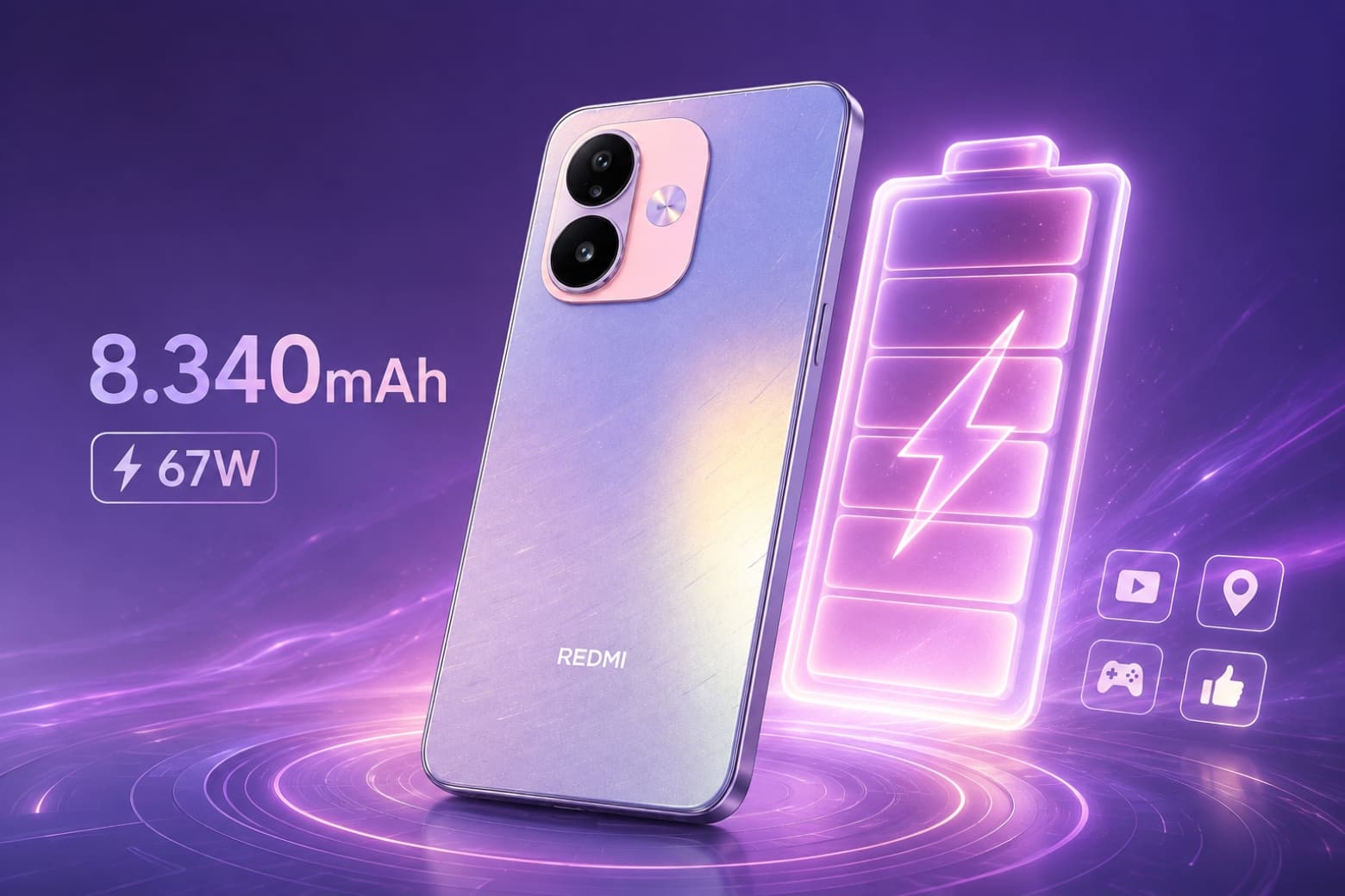 Đánh giá pin REDMI Note 17 Pro 5G: Dùng được bao lâu? 6 Dung lượng 8.340mAh cùng công nghệ silicon-carbon tạo lợi thế đáng kể cho thời lượng sử dụng