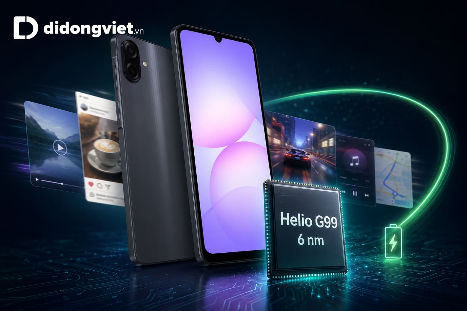Đánh giá pin Samsung Galaxy A07 thời gian sử dụng bao lâu? 8 Chip 6 nm giúp Galaxy A07 cân bằng hiệu năng và khả năng tiết kiệm điện