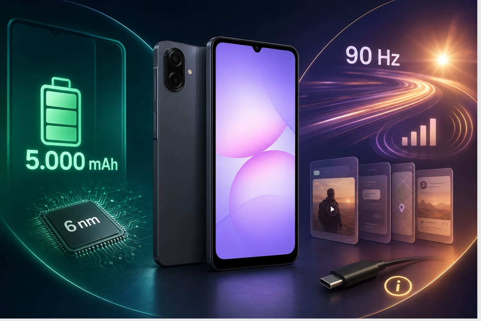 Đánh giá pin Samsung Galaxy A07 thời gian sử dụng bao lâu? 12 Galaxy A07 đáng cân nhắc nếu bạn ưu tiên pin ổn định cho nhu cầu hằng ngày