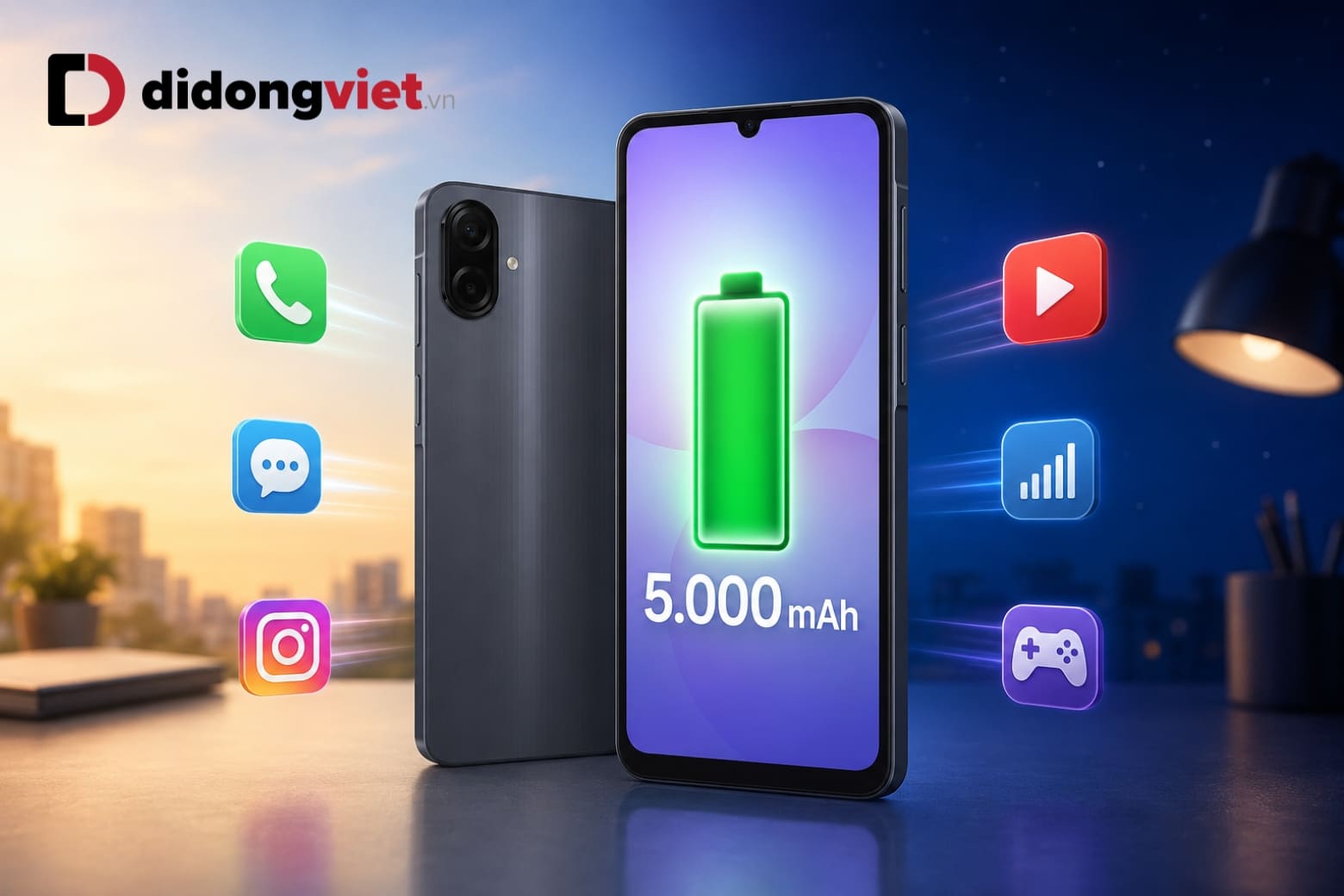 Đánh giá pin Samsung Galaxy A07 thời gian sử dụng bao lâu? 7 Dung lượng 5.000 mAh đáp ứng tốt các nhu cầu sử dụng hằng ngày