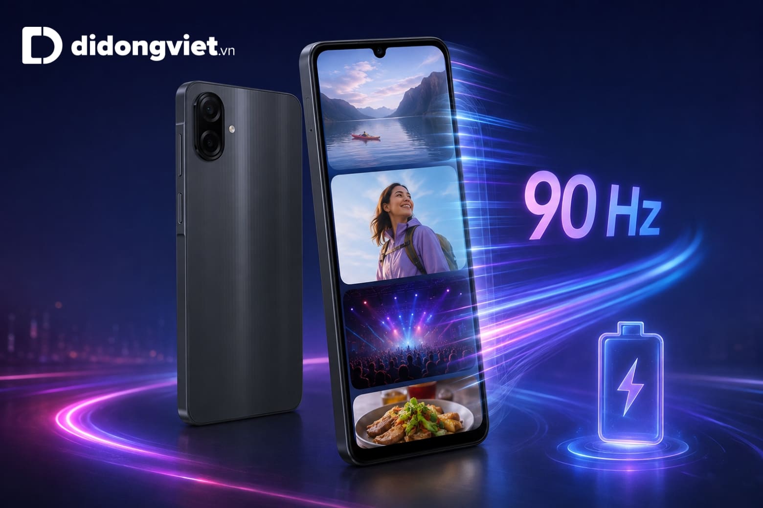Đánh giá pin Samsung Galaxy A07 thời gian sử dụng bao lâu? 9 Tần số quét 90 Hz tăng độ mượt nhưng có thể tiêu hao thêm năng lượng