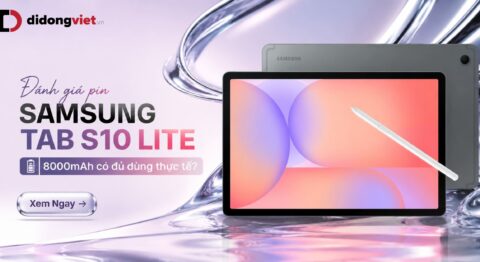 Đánh giá pin Samsung Tab S10 Lite