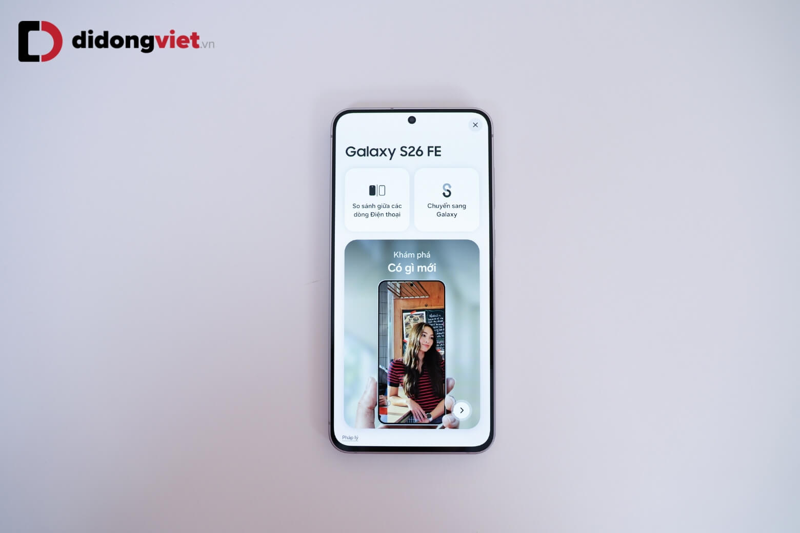 Đánh giá Samsung Galaxy S26 FE: Nâng cấp camera, chuẩn AI cao cấp 12 danh gia samsung galaxy s26 fe so huu cac tinh nang ai hien dai didongviet