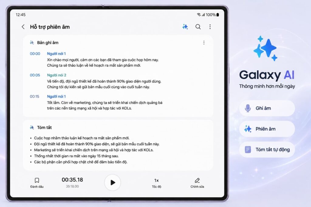Hướng dẫn ghi âm Samsung toàn tập: Cuộc gọi, tìm file và tối ưu Galaxy AI 8 Hướng dẫn ghi âm Samsung toàn tập