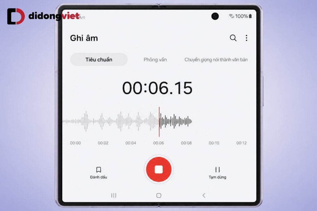 Hướng dẫn ghi âm Samsung toàn tập: Cuộc gọi, tìm file và tối ưu Galaxy AI 5 Hướng dẫn ghi âm Samsung toàn tập