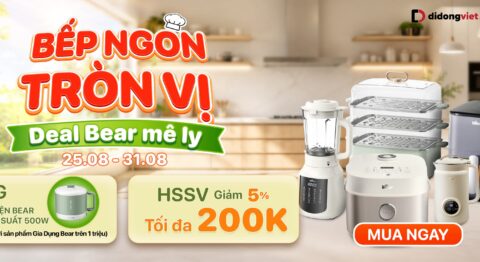 Gia Dụng Bear tháng 8 tặng nồi lẩu mini xịn