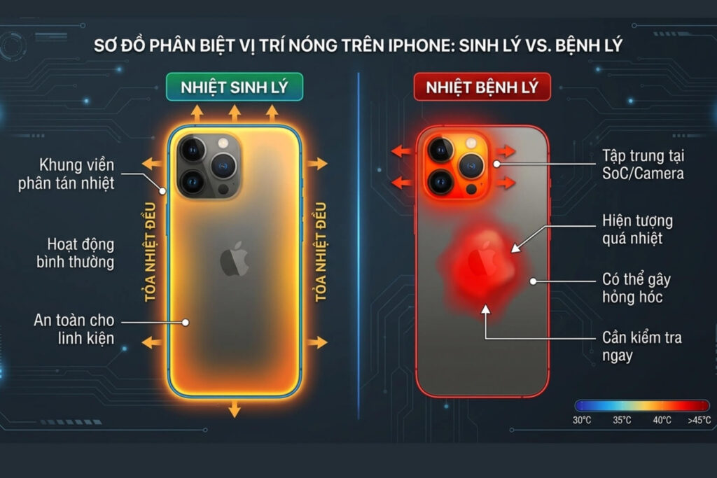 iPhone bị nóng bất thường: Cách tự kiểm tra và xử lý an toàn 5 Nguyên nhân iPhone bị nóng