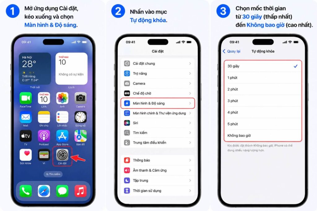 Tính năng khoá màn hình iPhone: 5 cách cài đặt và xử lý lỗi 13 khoá màn hình iphone