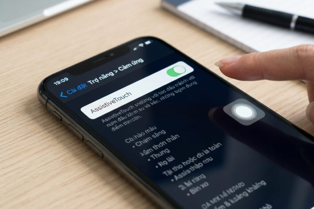 Tính năng khoá màn hình iPhone: 5 cách cài đặt và xử lý lỗi 20 khoa man hinh iphone dung nut home ao buoc 1 didongviet