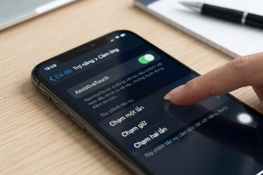 Tính năng khoá màn hình iPhone: 5 cách cài đặt và xử lý lỗi 21 khoa man hinh iphone dung nut home ao buoc 2 didongviet