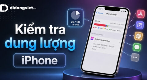 Cách kiểm tra dung lượng iPhone chính xác: Đọc hiểu dữ liệu và phát hiện máy độ ROM