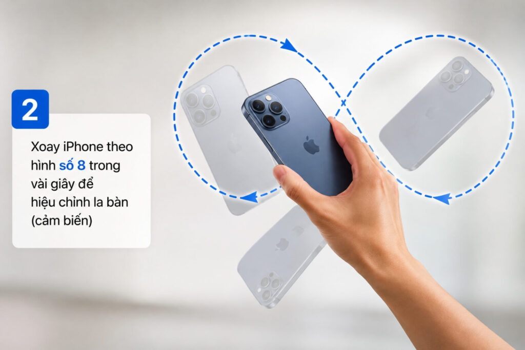Hướng dẫn sử dụng la bàn trên iPhone: Đọc tọa độ, độ cao và sửa lỗi 12 Hướng dẫn sử dụng la bàn trên iPhone