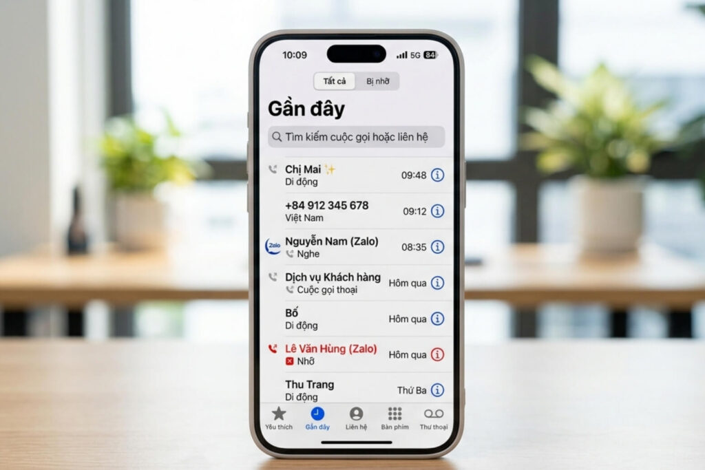 Lịch sử cuộc gọi iPhone: Hướng dẫn quản lý và khôi phục an toàn 5 Lịch sử cuộc gọi iPhone