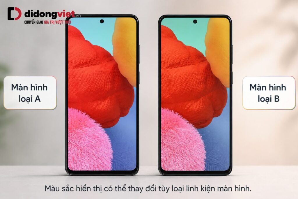 Lỗi màn hình Samsung: Cách nhận biết nguyên nhân và hướng xử lý 7 So sánh chất lượng màu sắc hiển thị giữa màn hình chính hãng và màn hình linh kiện