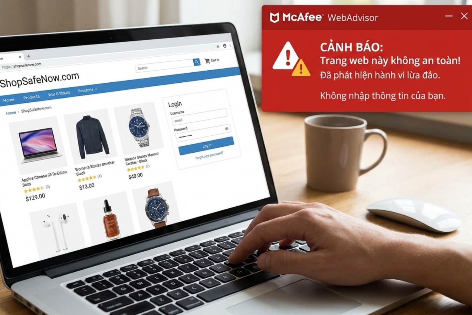 Phần mềm McAfee là gì? Có nên gỡ khỏi laptop mới để máy chạy nhẹ hơn? 9 mcafee la gi canh bao ngay khi bam nham link didongviet 1