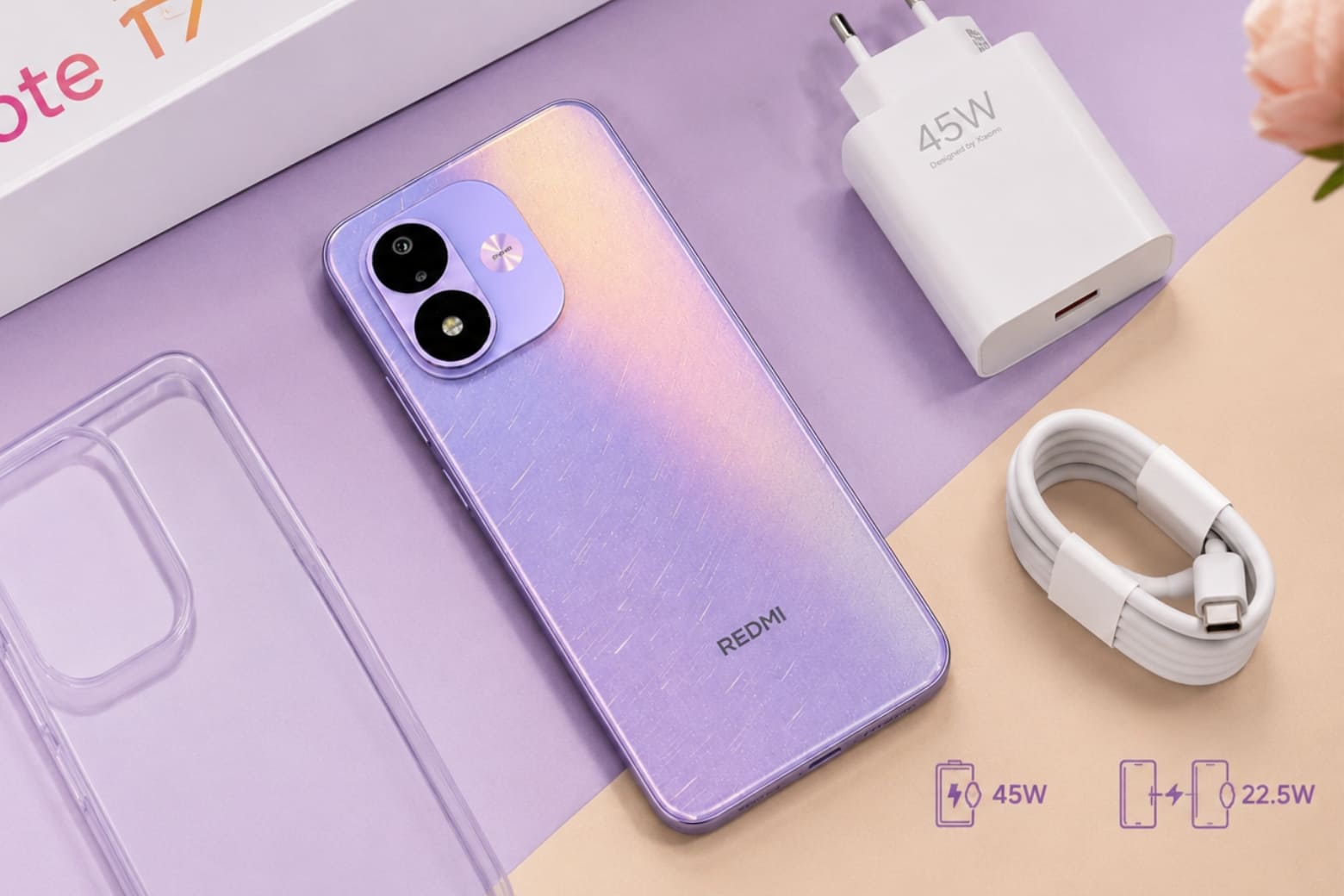 Mở hộp REDMI Note 17: Có gì bên trong và trải nghiệm đầu tiên? 9 Củ sạc 45W giúp người dùng tận dụng trọn vẹn khả năng sạc nhanh của thiết bị