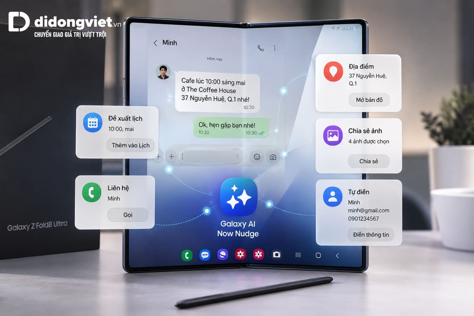 Hướng dẫn sử dụng Now Nudge trên Galaxy Z Fold8 Ultra chi tiết 8 Khám phá cách Now Nudge chủ động biến nội dung trên màn hình thành thao tác nhanh chóng