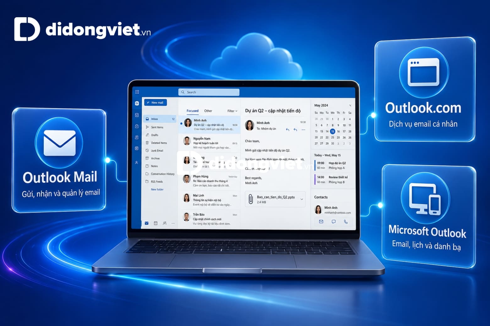 Outlook Mail là gì? Tính năng và cách sử dụng cho người mới 11 Tìm hiểu Outlook Mail và những điểm khác biệt giữa các dịch vụ email của Microsoft