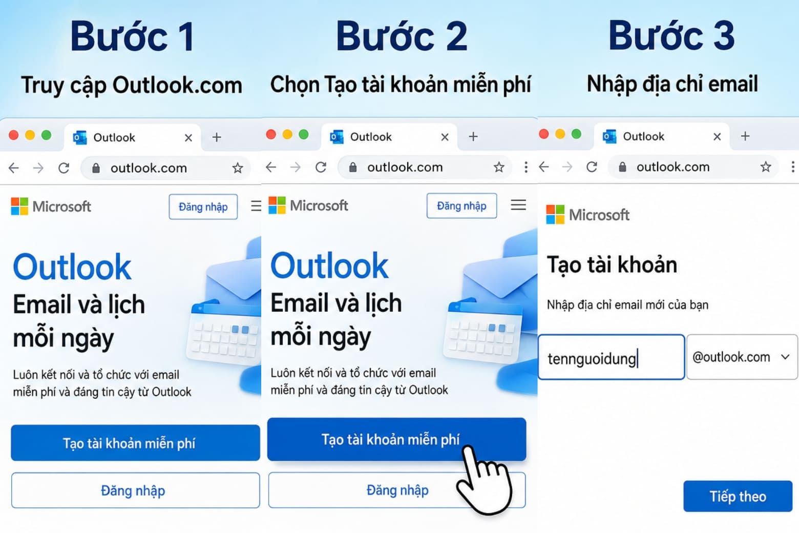 Outlook Mail là gì? Tính năng và cách sử dụng cho người mới 15 Bạn hãy thực thiện theo các cách trên để đăng nhập