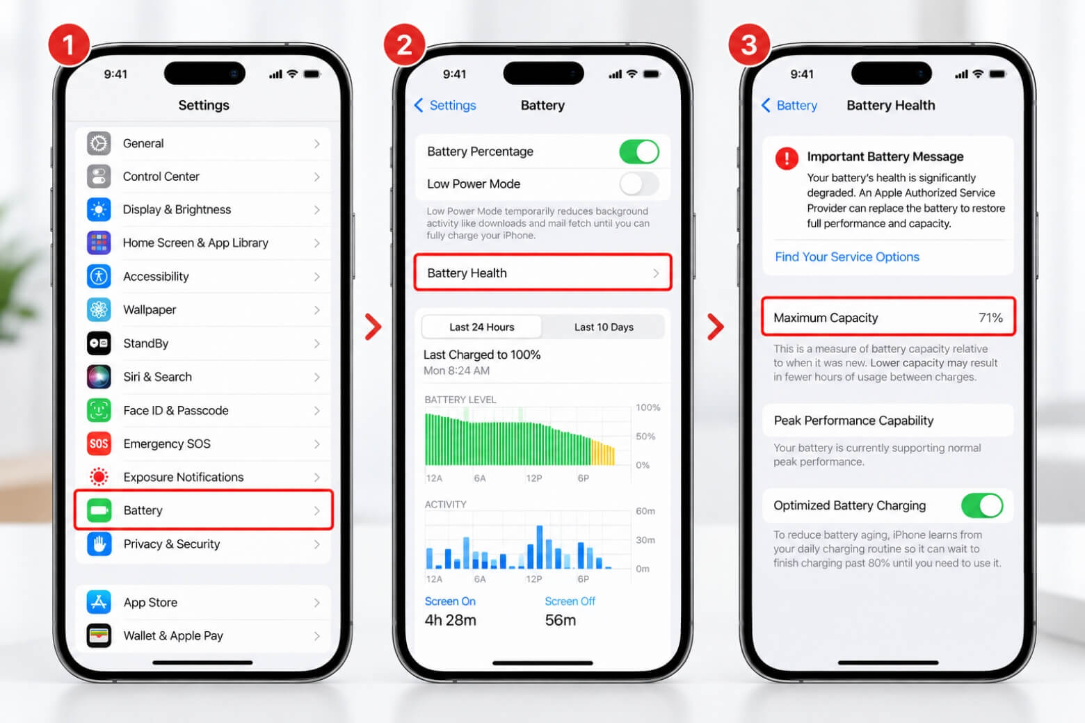 Pin iPhone còn bao nhiêu thì nên thay để máy luôn hoạt động tốt 5 Pin iPhone còn bao nhiêu thì nên thay kiểm tra dung lượng tối đa