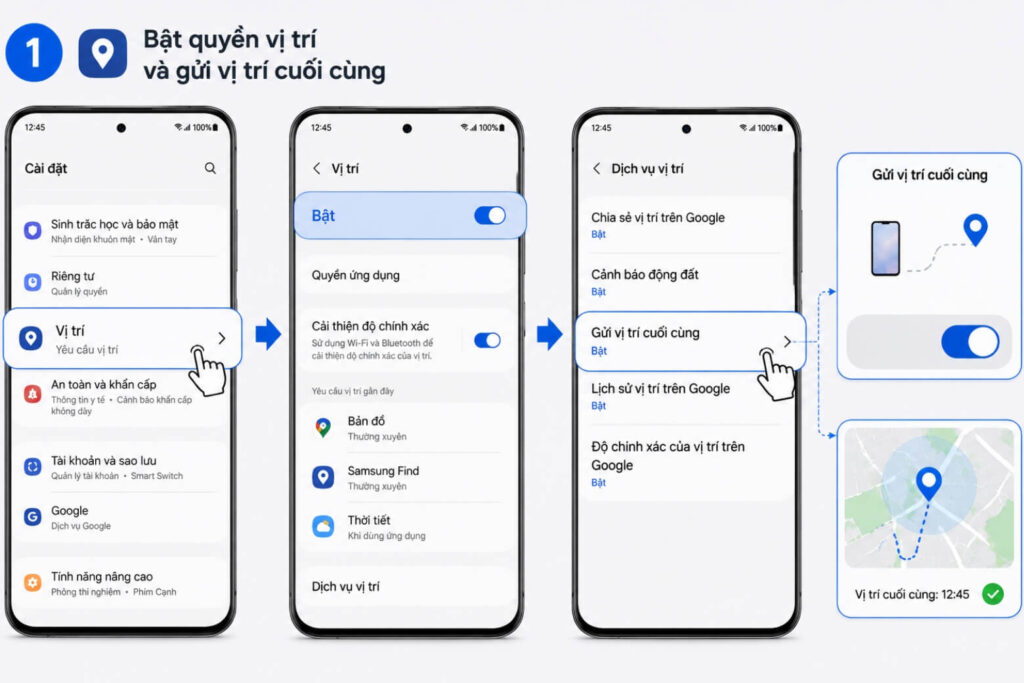 Hướng dẫn sử dụng Samsung Find để định vị và bảo vệ điện thoại 15 samsung find