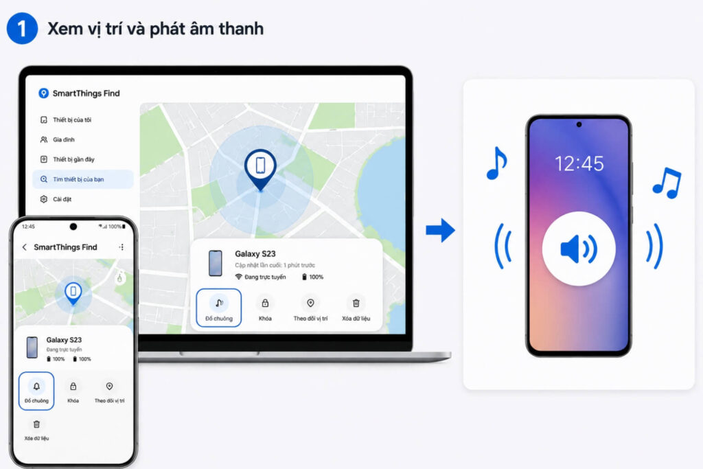 Hướng dẫn sử dụng Samsung Find để định vị và bảo vệ điện thoại 11 samsung find