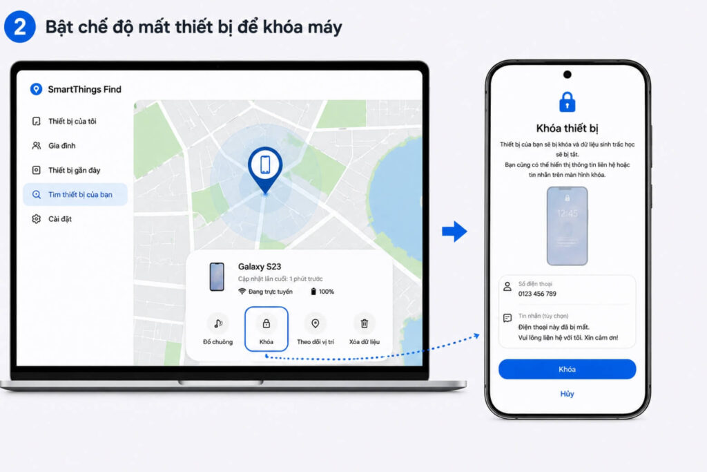 Hướng dẫn sử dụng Samsung Find để định vị và bảo vệ điện thoại 12 samsung find