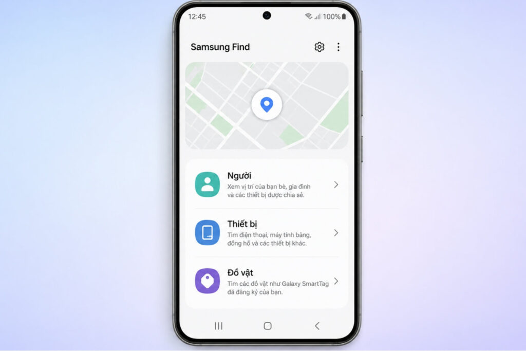 Hướng dẫn sử dụng Samsung Find để định vị và bảo vệ điện thoại 10 samsung find