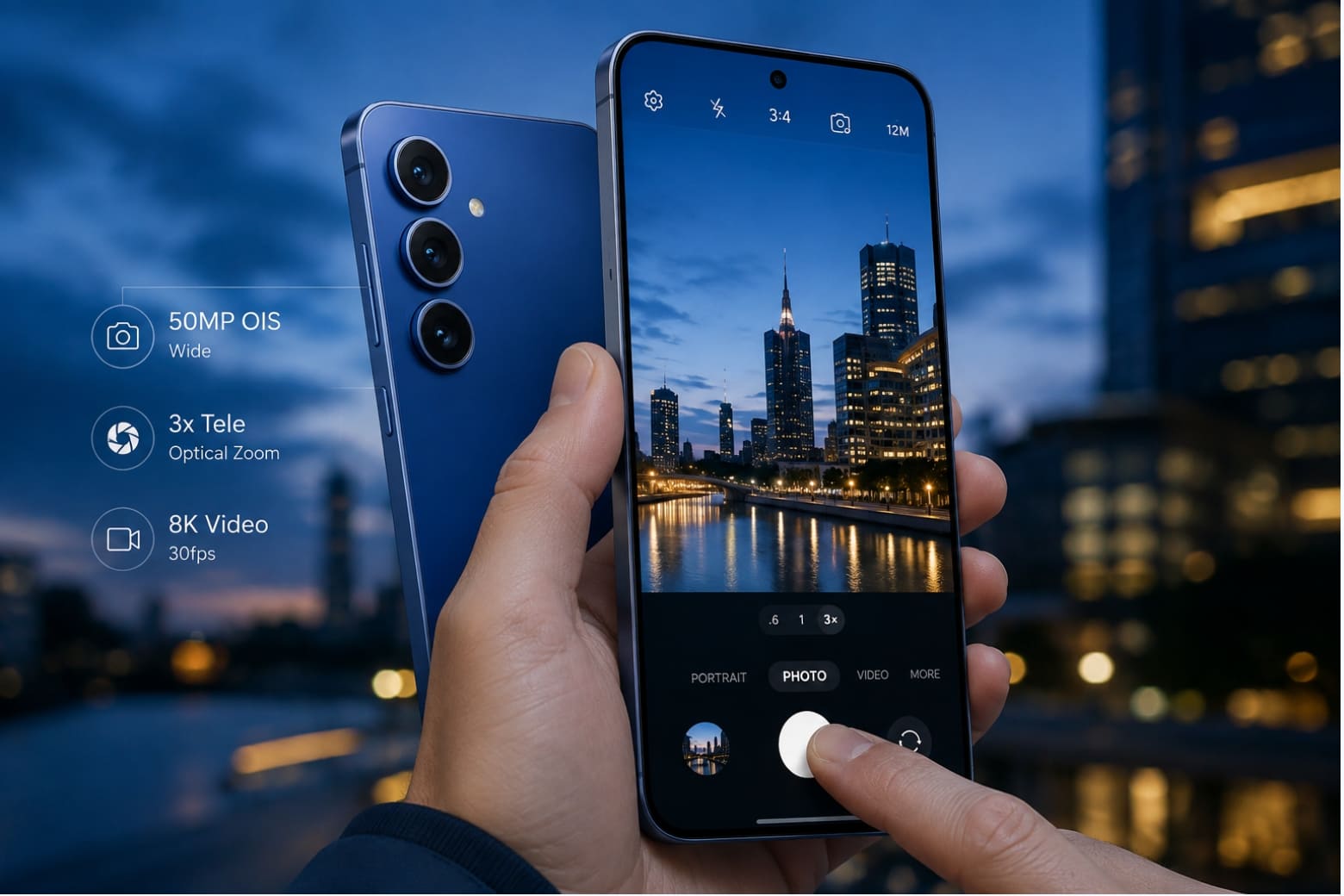 Samsung Galaxy S26 FE có gì mới? Những nâng cấp đáng chú ý 12 Hệ thống ba camera mang đến nhiều lựa chọn tiêu cự cho nhu cầu chụp ảnh đa dạng