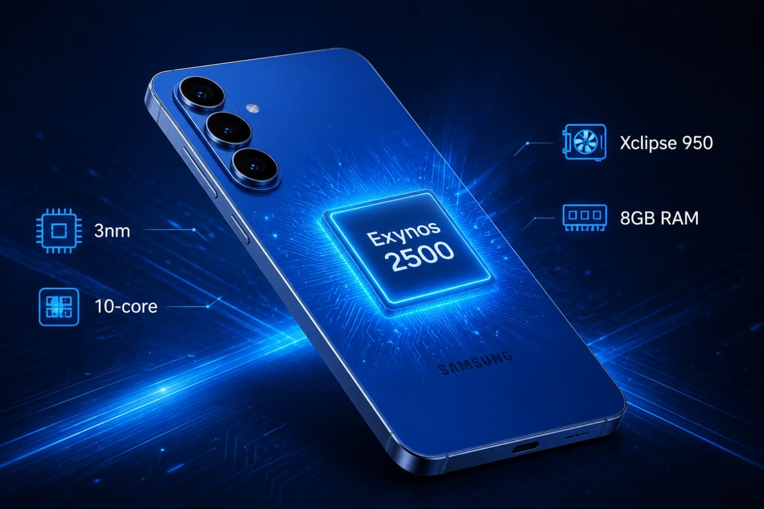 Samsung Galaxy S26 FE có gì mới? Những nâng cấp đáng chú ý 10 Exynos 2500 3nm hứa hẹn nâng tầm hiệu năng và khả năng xử lý AI trên máy