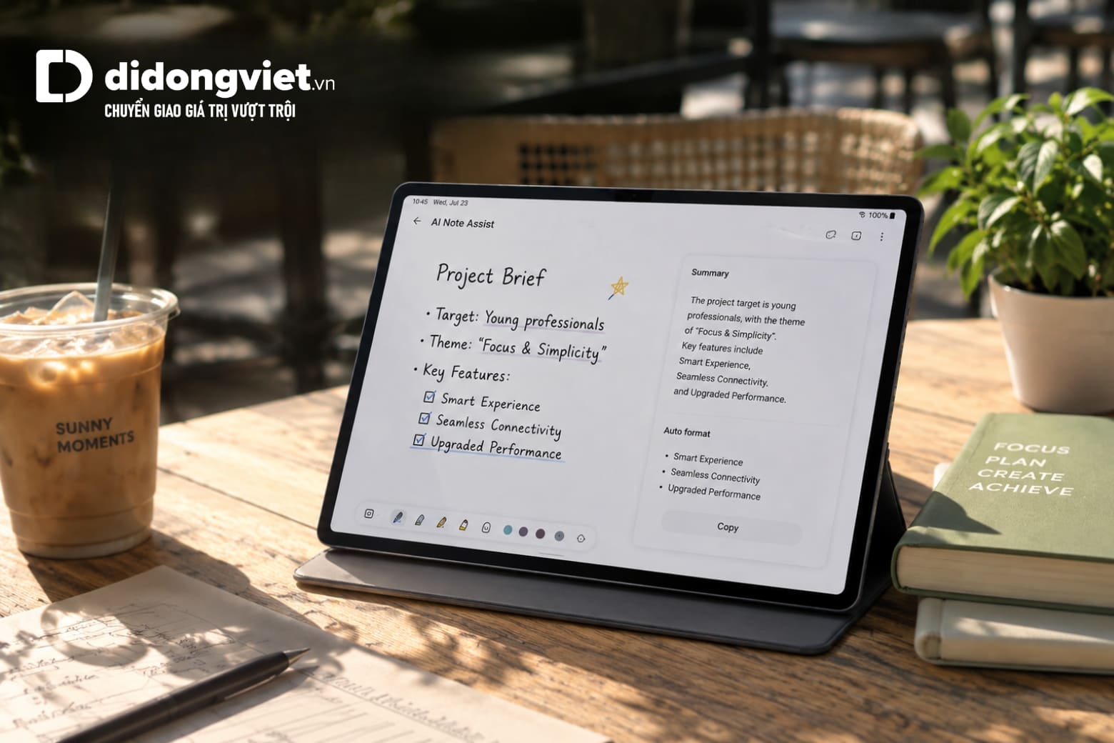So sánh Samsung Galaxy Tab S10 Plus và Tab S8 Plus và điểm rơi hoàn hảo để lên đời 7 Khả năng hiển thị chống chói ngoài trời của màn hình Galaxy Tab S10 Plus
