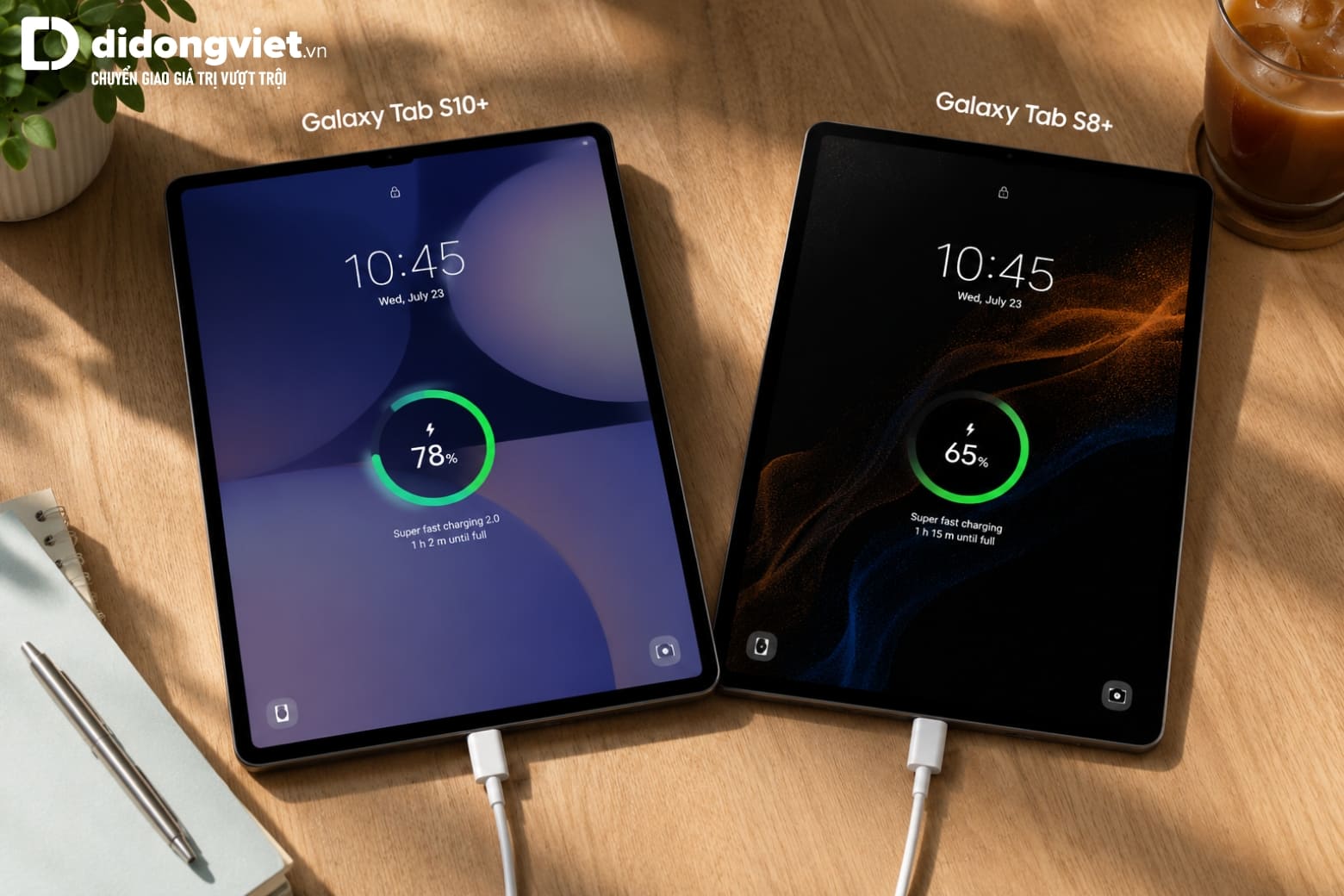 So sánh Samsung Galaxy Tab S10 Plus và Tab S8 Plus và điểm rơi hoàn hảo để lên đời 8 o sánh Samsung Galaxy Tab S10 Plus và Tab S8 Plus về pin