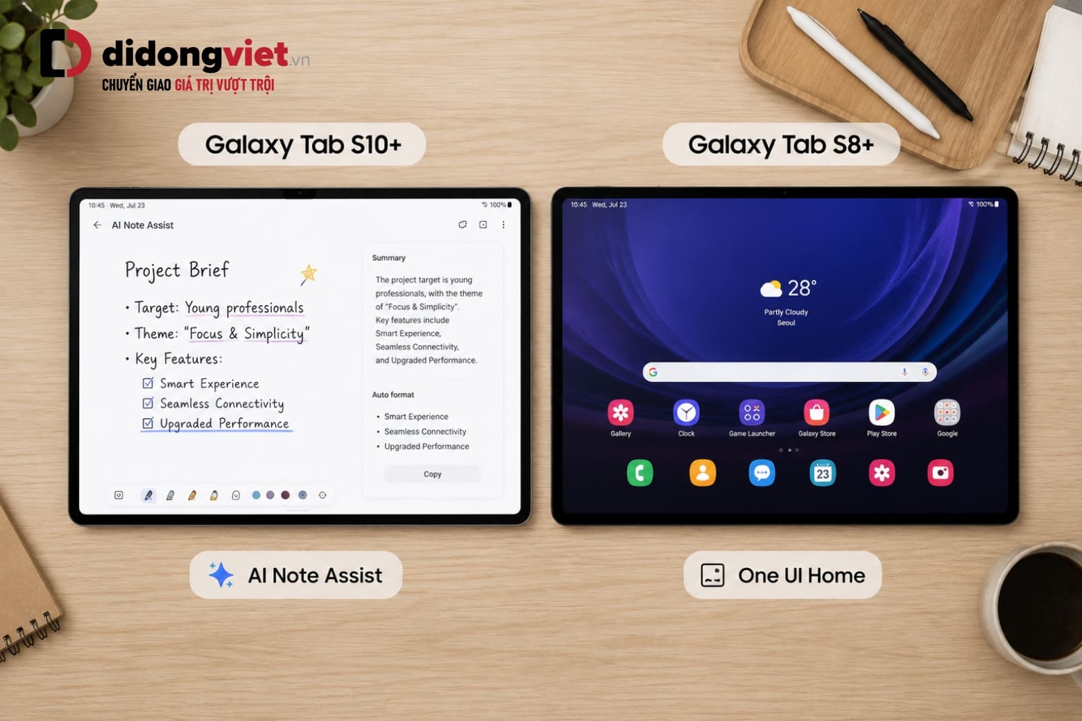 So sánh Samsung Galaxy Tab S10 Plus và Tab S8 Plus và điểm rơi hoàn hảo để lên đời 5 So sánh thiết kế và giao diện giữa Samsung Galaxy Tab S10 Plus và Tab S8 Plus
