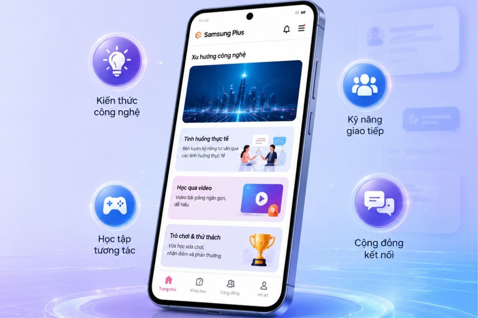 Samsung Plus là gì? Tính năng, cách tải và cách sử dụng chi tiết 10 Tìm hiểu loạt tính năng hỗ trợ học tập, thực hành và kết nối cộng đồng hiệu quả