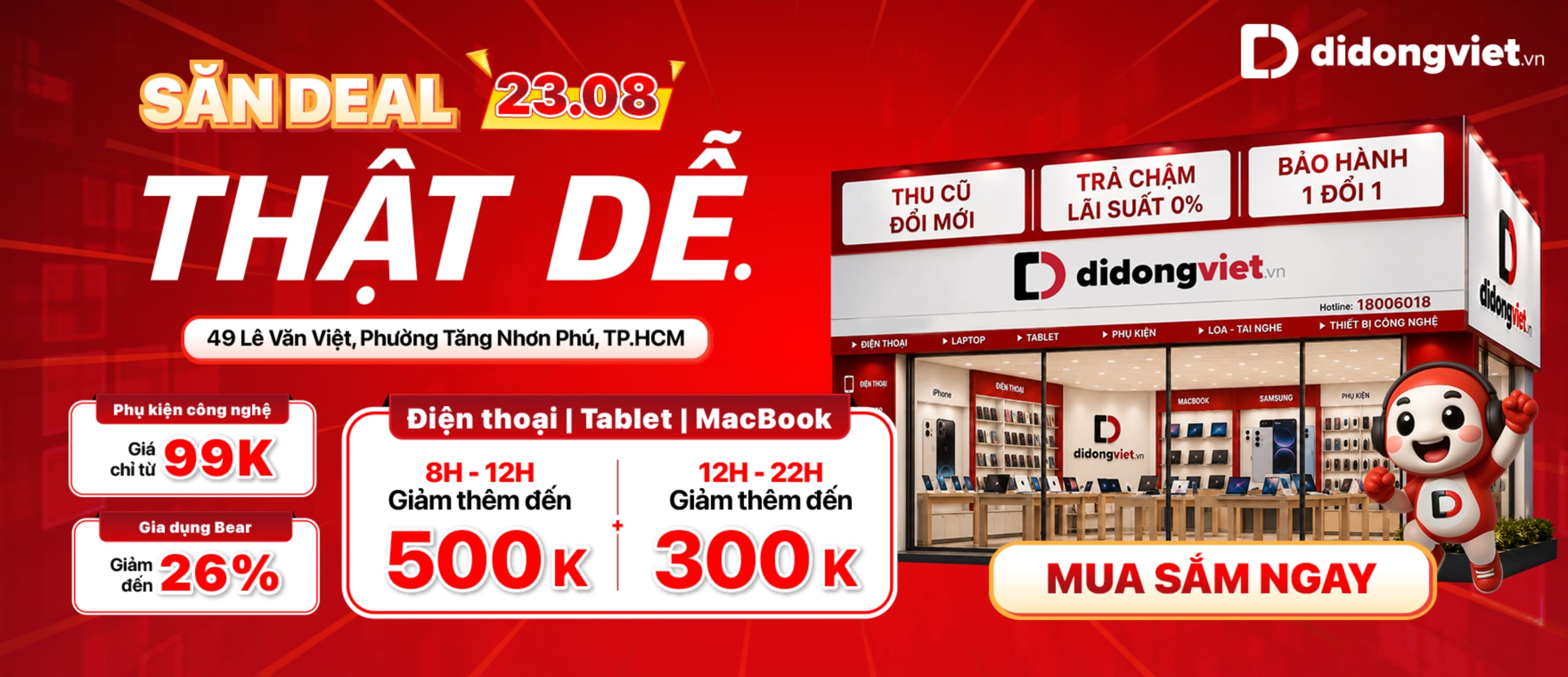 Khuyến mãi điện thoại, smartphone 50% tại Di Động Việt