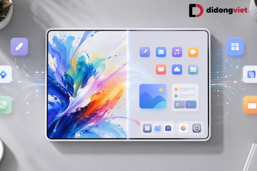 So sánh HUAWEI MatePad 11.5 2026 và 2025: Chọn máy nào phù hợp? 8 MatePad 11.5 2026 nâng tầm sáng tạo với HarmonyOS 5.1, GoPaint và Note Replay nhưng vẫn hạn chế dịch vụ Google.