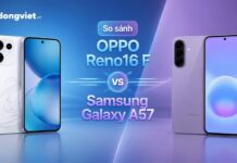 So sánh OPPO Reno16 F và Samsung Galaxy A57: Nên chọn máy mỏng nhẹ hay ưu tiên pin lớn?
