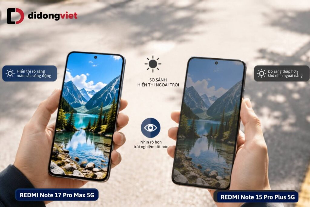 So sánh REDMI Note 17 Pro Max 5G và REDMI Note 15 Pro Plus: Rò rỉ pin lớn hay thiết kế mỏng nhẹ, nên chờ đợi điều gì? 8 so sanh redmi note 17 pro max 5g va redmi note 15 pro plus didongviet 4 2