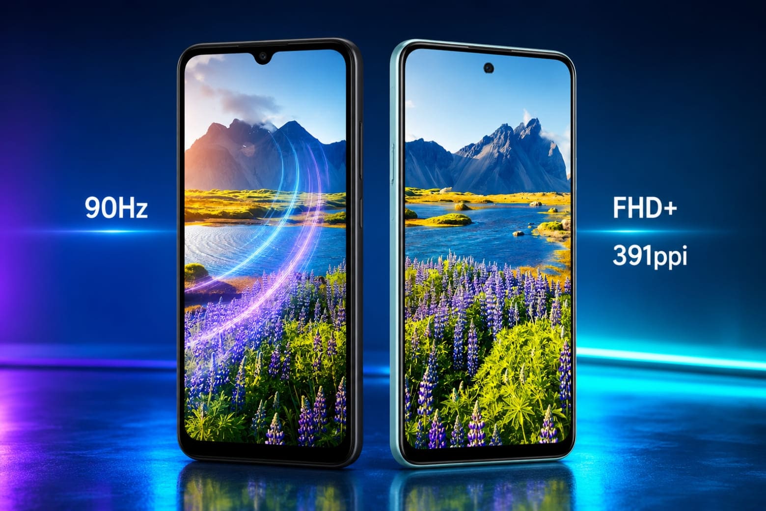 So sánh Samsung A07 và OPPO A58: Đâu là lựa chọn phù hợp hơn? 10 Màn hình hai máy khác biệt rõ về độ phân giải, màu sắc và độ mượt