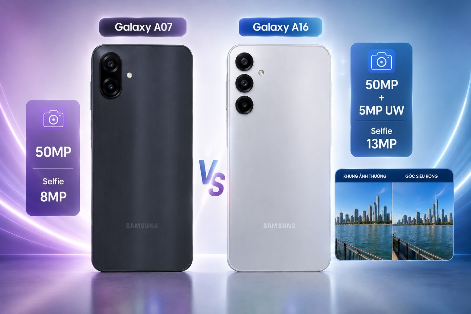 So sánh Samsung Galaxy A07 và Galaxy A16: Nên chọn mẫu nào? 10 So sánh Samsung Galaxy A07 và Galaxy A16 camera chụp ảnh