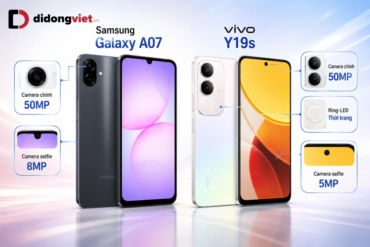 So sánh Samsung Galaxy A07 và vivo Y19S: Đâu là lựa chọn tốt? 12 So sánh Samsung Galaxy A07 và Vivo Y19S camera