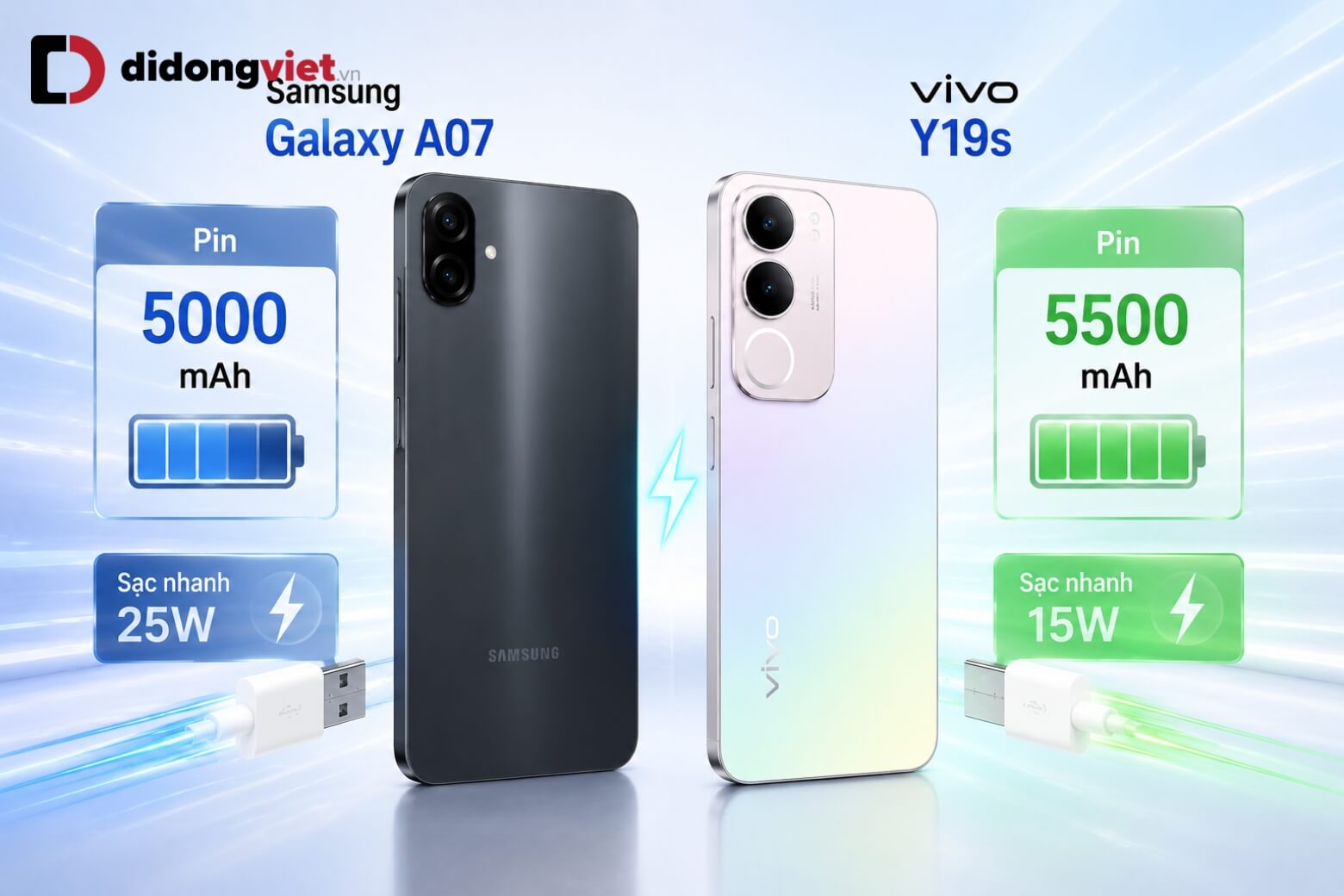 So sánh Samsung Galaxy A07 và vivo Y19S: Đâu là lựa chọn tốt? 13 So sánh Samsung Galaxy A07 và Vivo Y19S pin