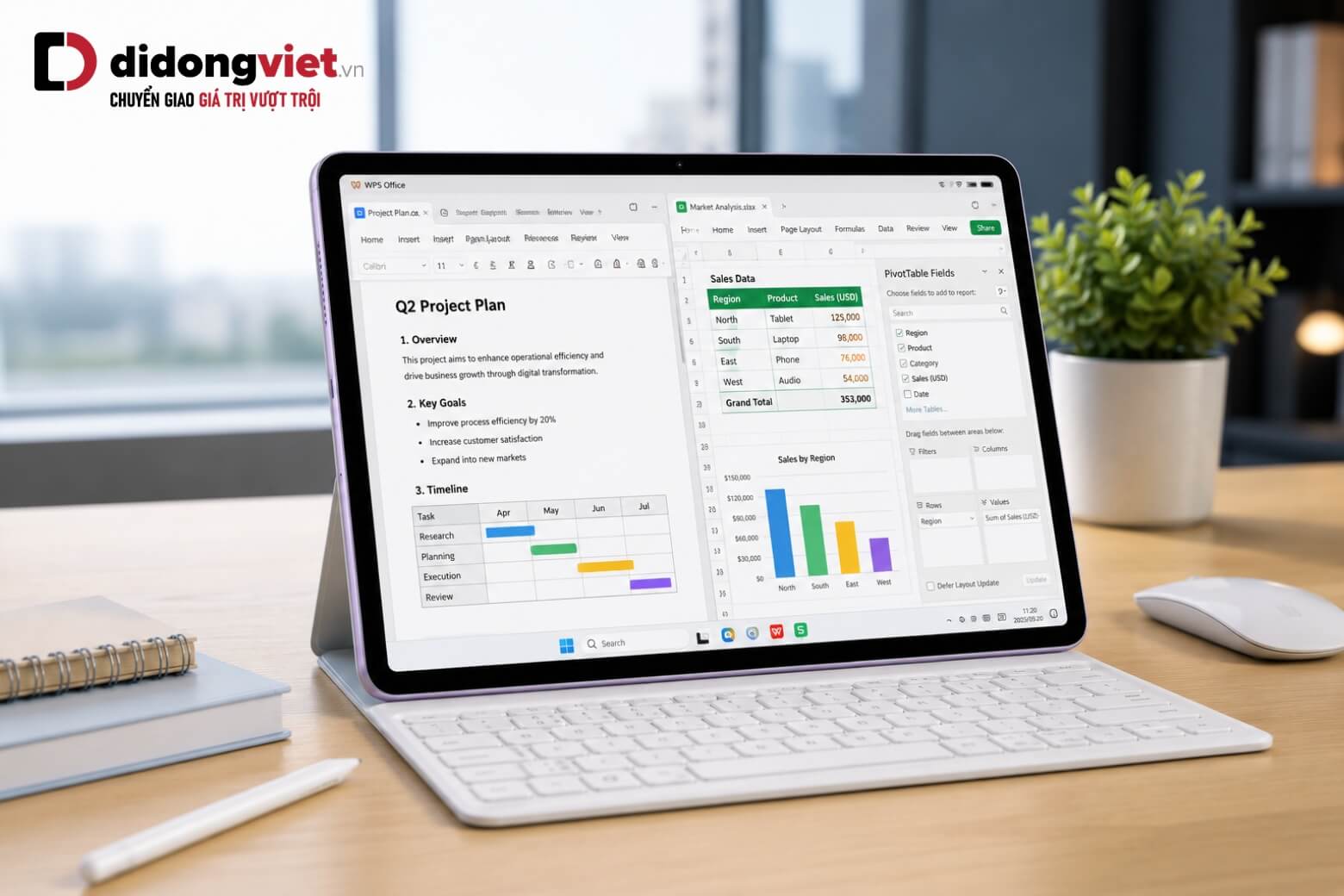 So sánh Samsung Galaxy Tab S10 Lite và HUAWEI MatePad 11.5 máy nào tốt hơn? 11 So sánh Samsung Galaxy Tab S10 Lite và HUAWEI MatePad 11.5 phần mềm WPS
